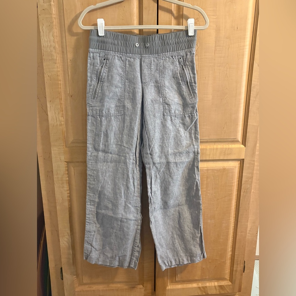 Athleta Linen Casual Pants Sz 2P